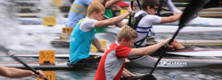 Kayak racing front